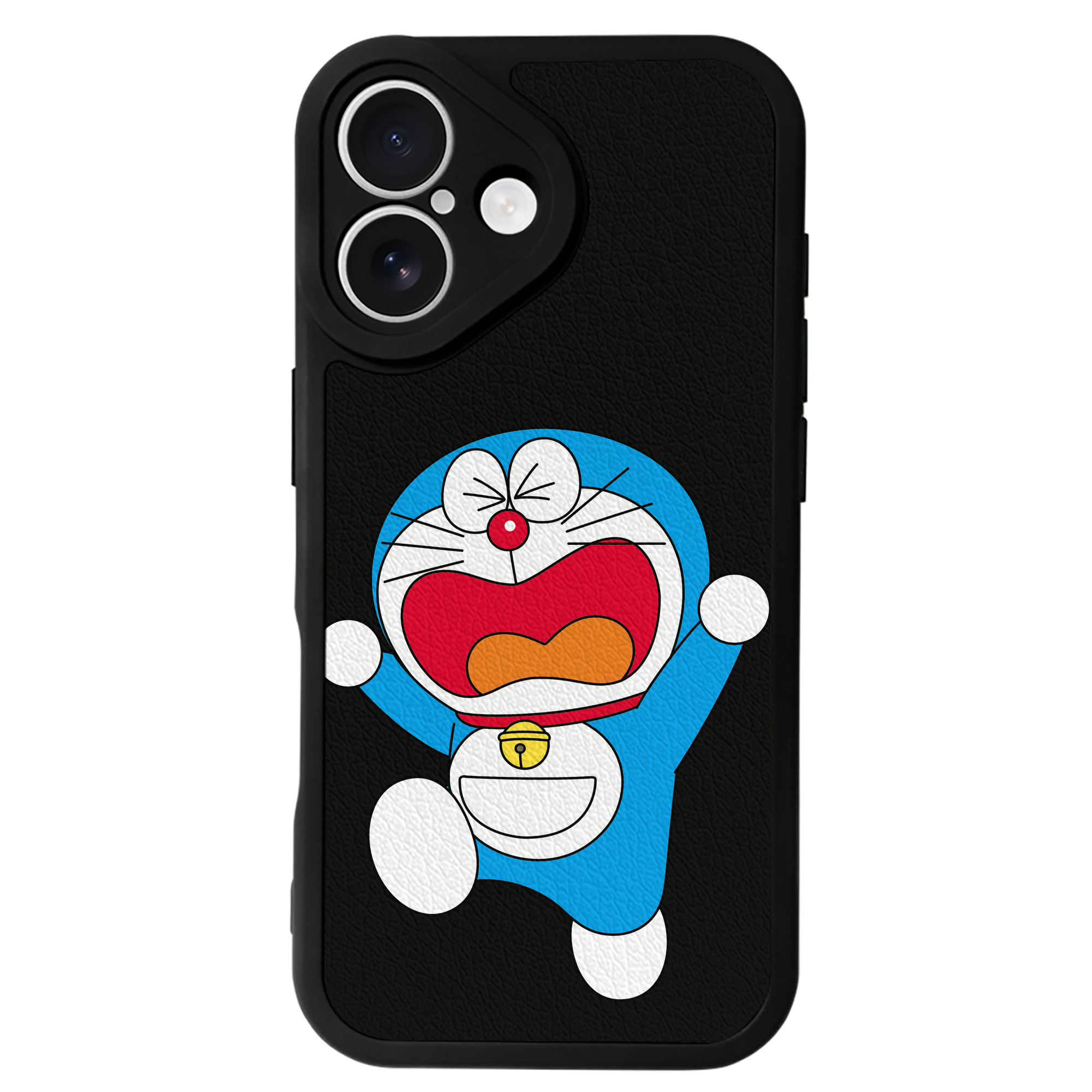 （画像用） ドラえもん Doraemon 【iPhone 16シリーズ対応】シリコンスマホケース（レザー調） 材質：シリコン